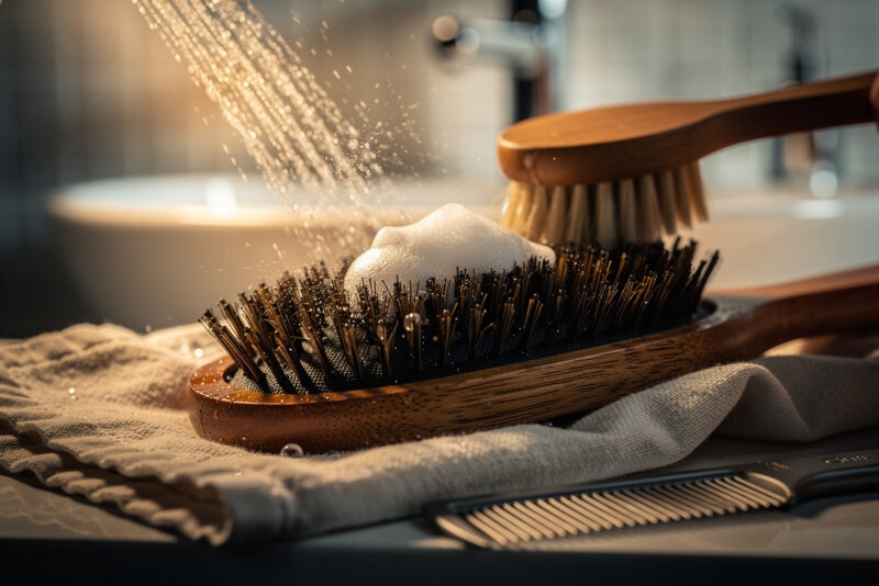 Comment nettoyer une brosse à cheveux en sanglier sans l'abîmer ?