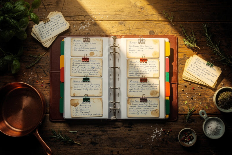 Comment organiser ses recettes de cuisine sur papier : ma méthode