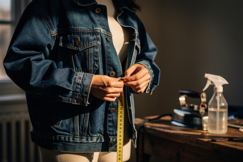 Veste en jean trop grande : comment la rétrécir ou la retoucher