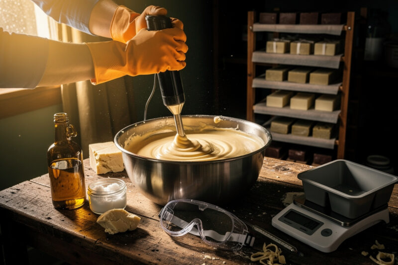 Saponification à froid : j'ai testé le savon maison